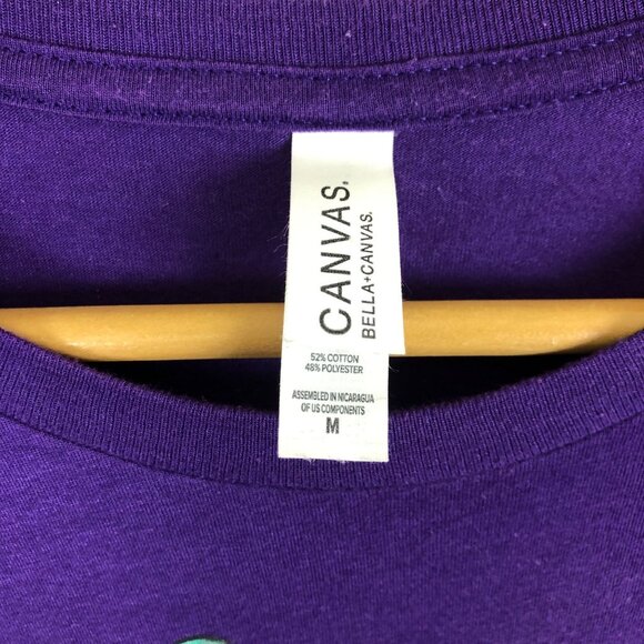 Shinyribs Graphic Band Tee Sz Medium Albino Gator Blowing Bubbles SS Purple - Picture 3 of 6